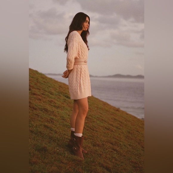 Anthropologie Dress Women’s Small Mare Mare Sweater Dress Cable Knit - Picture 10 of 12